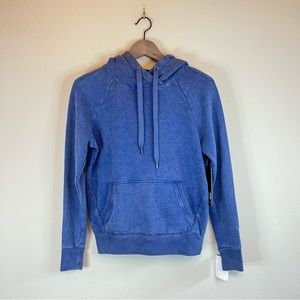 Women’s Fleece Blue Kangaroo Pocket 90 Degree by Reflex Hoodie Size XS NWT
